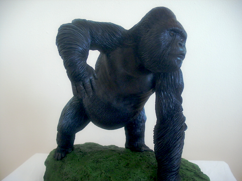 Silver Back Gorilla Sculpture