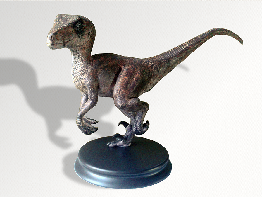 Velociraptor Dinosaur Sculpture