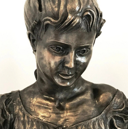 Handmade-Bronze Finish Bust Sculpture Figurine
