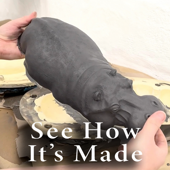 Making of Handmade Rusty Hippo Garden Ornament